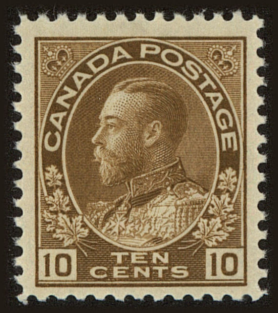 Front view of Canada 118 collectors stamp