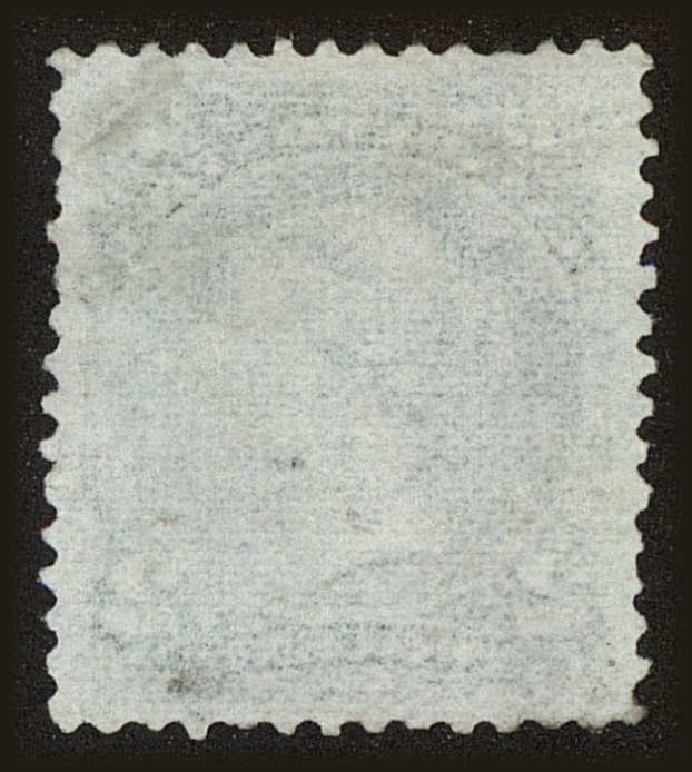 Back view of Canada Scott #24 stamp