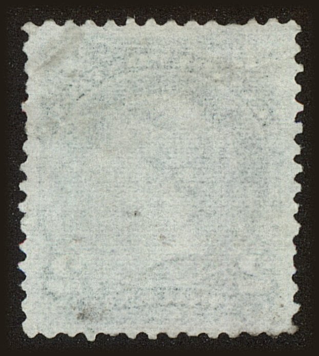 Back view of Canada Scott #24 stamp