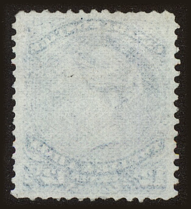 Back view of Canada Scott #28 stamp