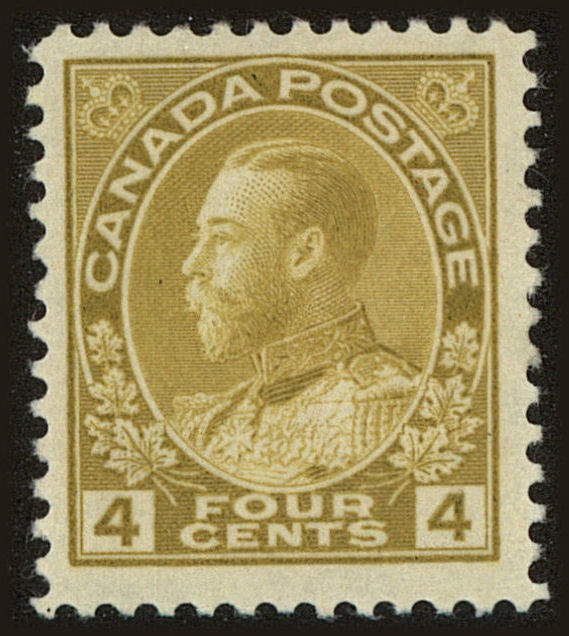 Front view of Canada 110d collectors stamp