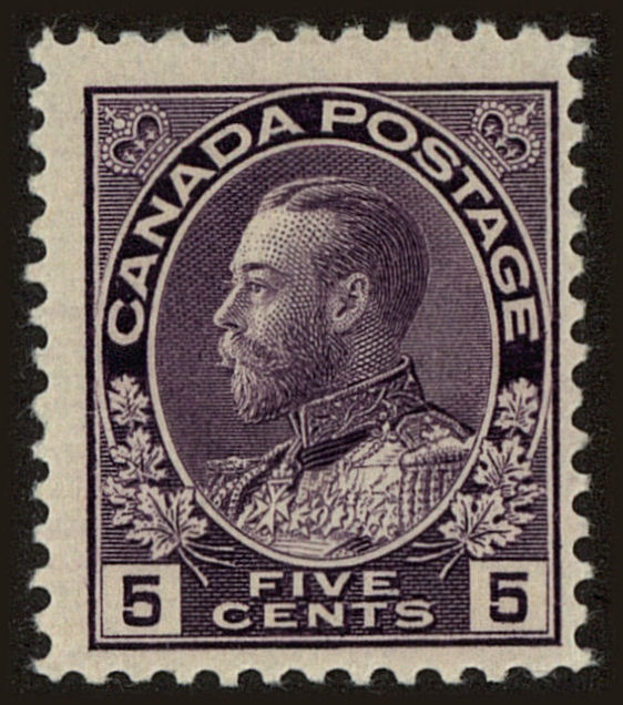 Front view of Canada 112c collectors stamp