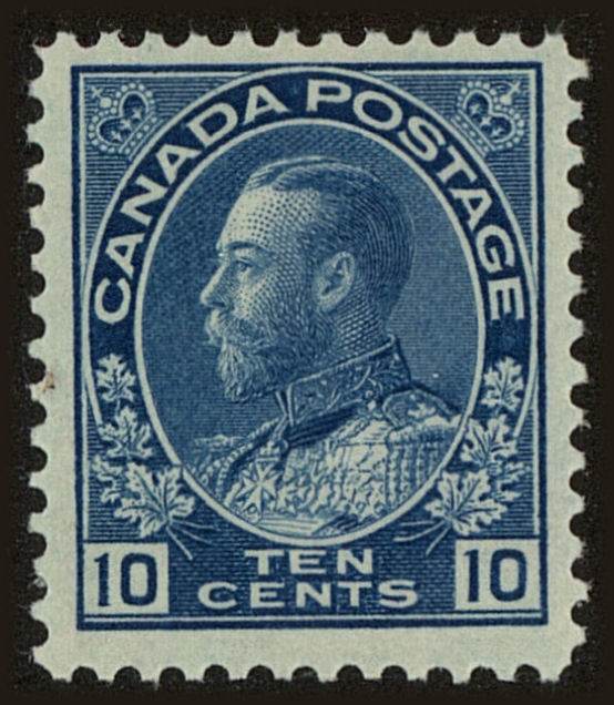 Front view of Canada 117 collectors stamp