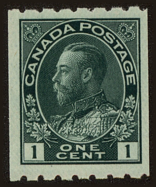 Front view of Canada 123 collectors stamp