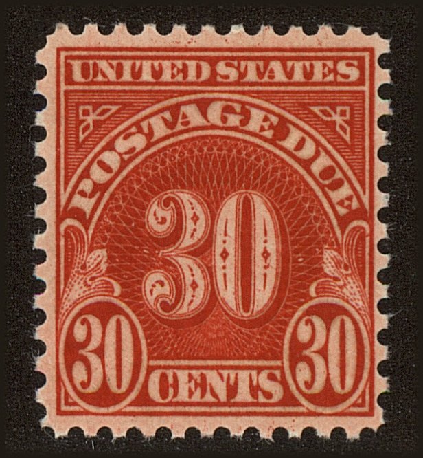 Front view of United States J85 collectors stamp