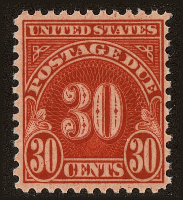 Front view of United States J85 collectors stamp