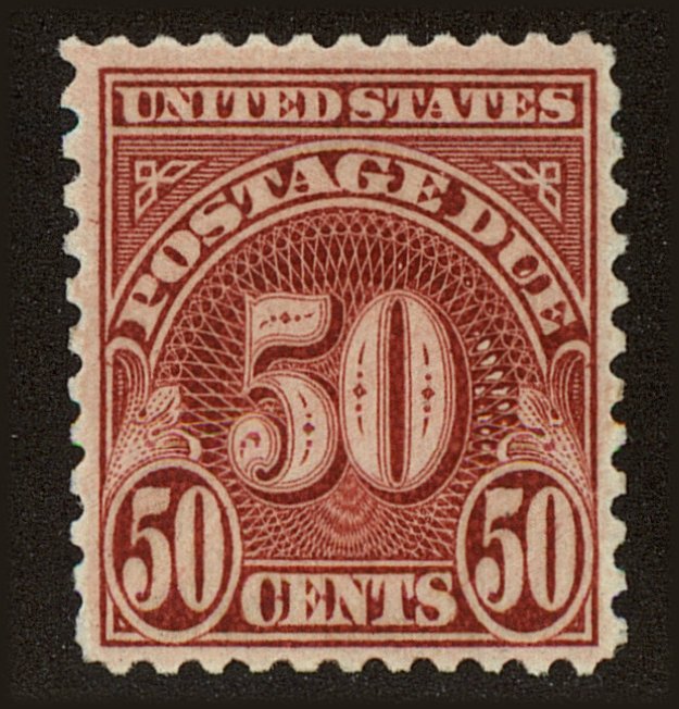 Front view of United States J86 collectors stamp