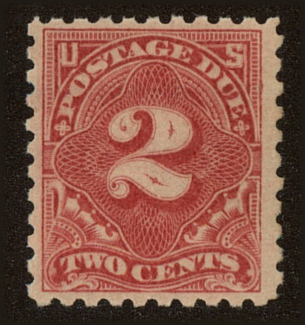 Front view of United States J60 collectors stamp