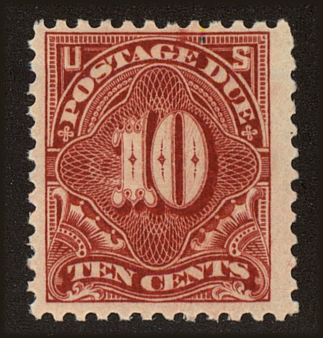 Front view of United States J65 collectors stamp
