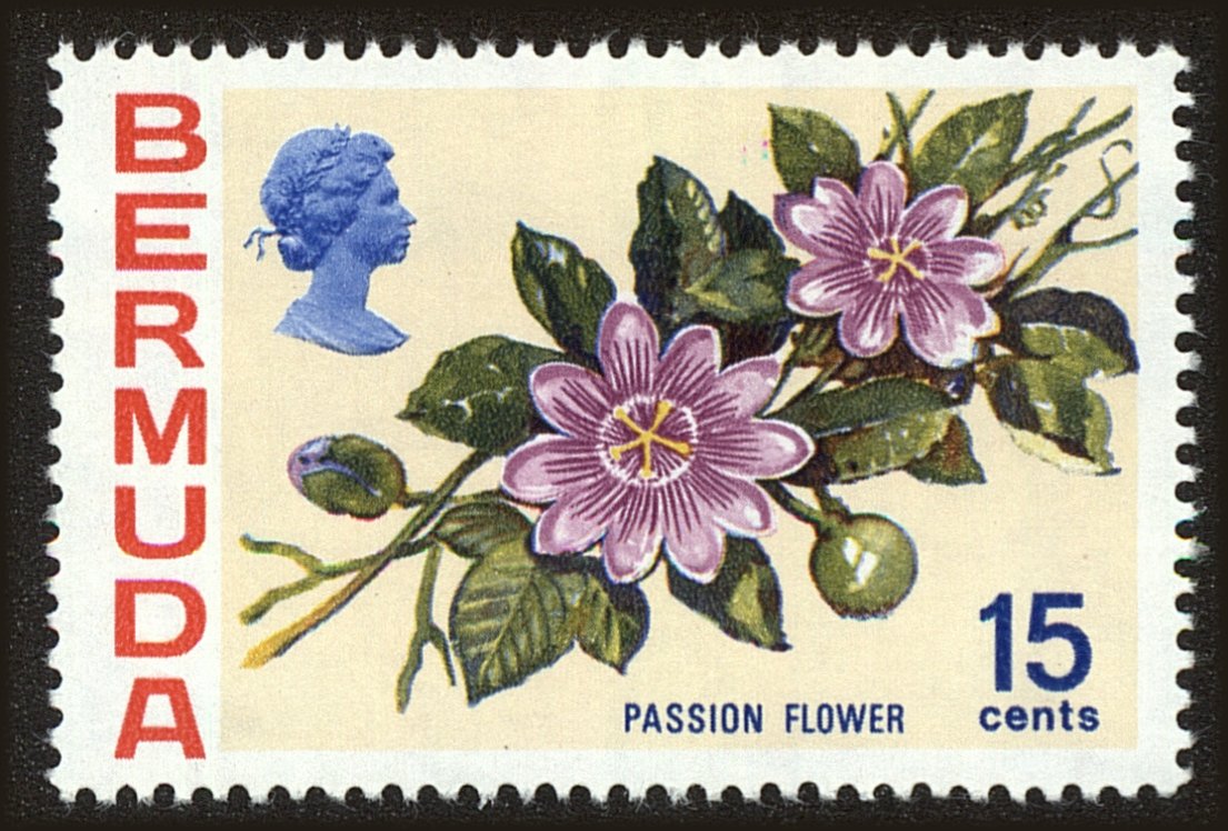 Front view of Bermuda 264 collectors stamp