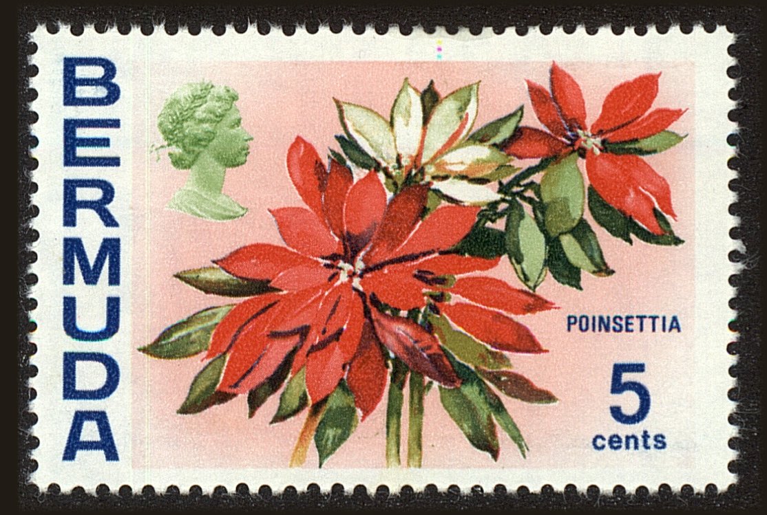 Front view of Bermuda 259 collectors stamp