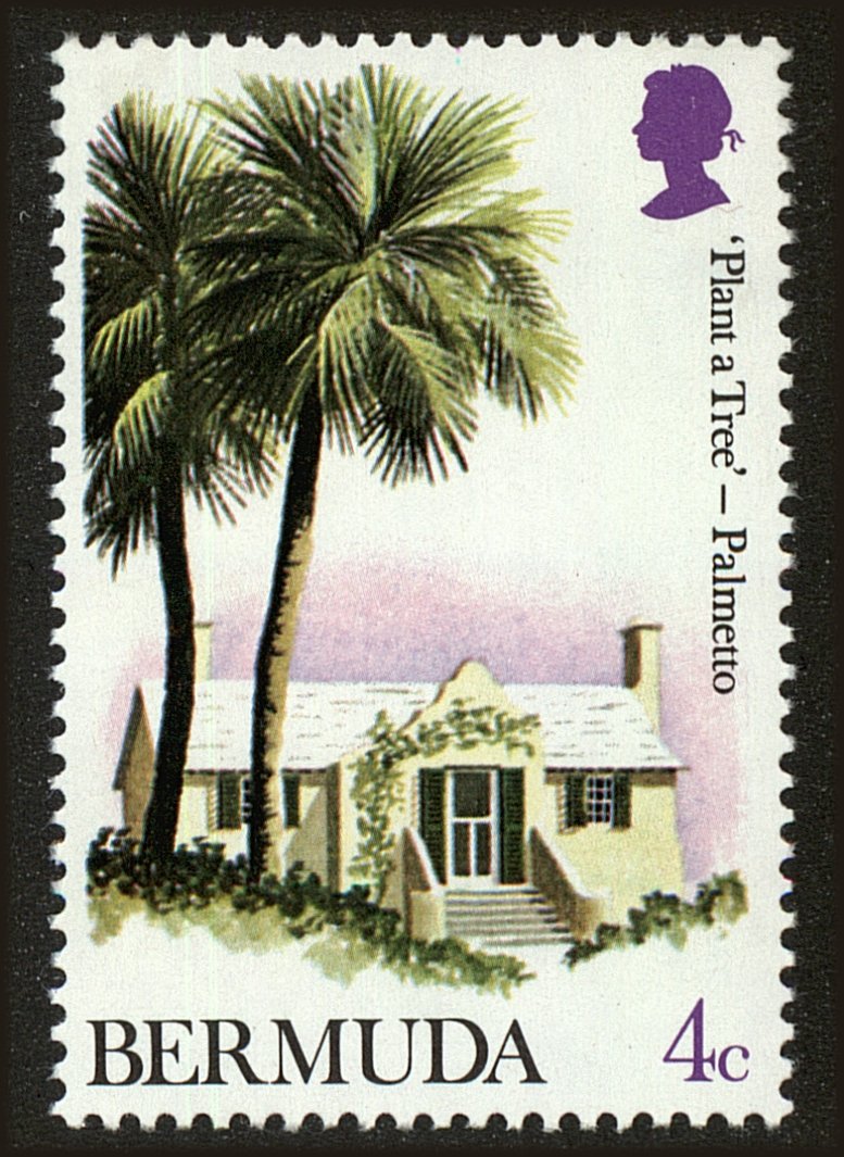 Front view of Bermuda 298 collectors stamp