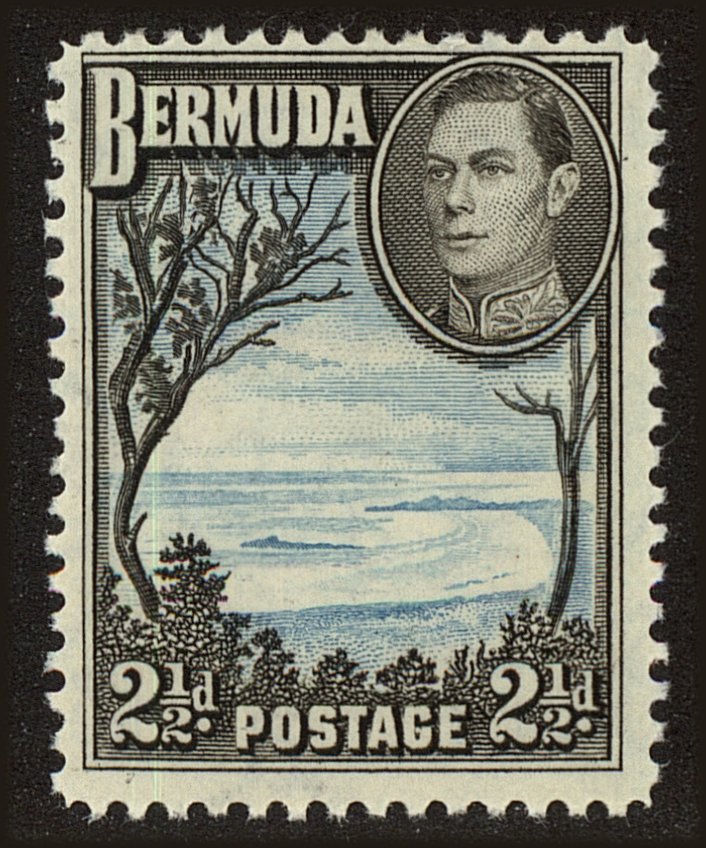 Front view of Bermuda 120Ab collectors stamp