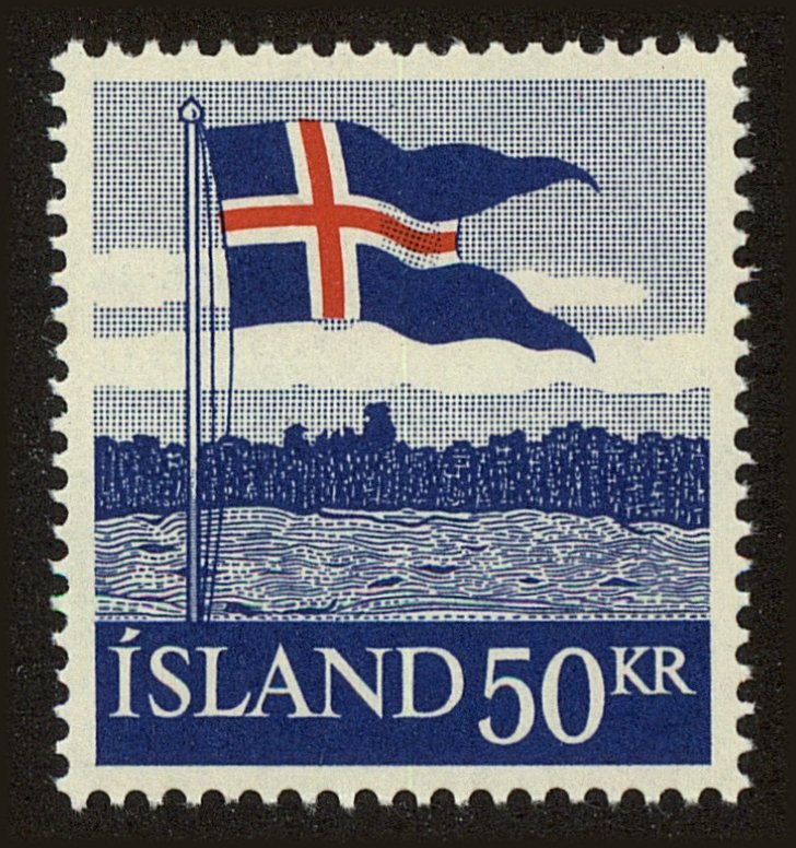 Front view of Iceland 314 collectors stamp