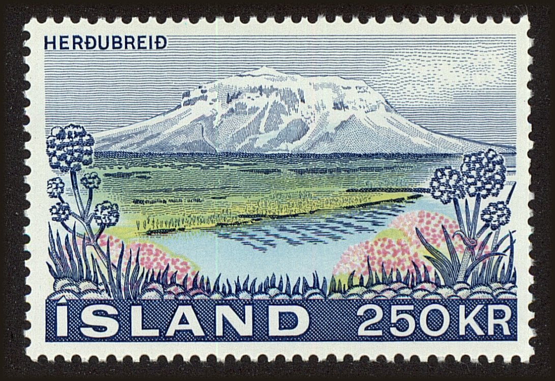 Front view of Iceland 438 collectors stamp