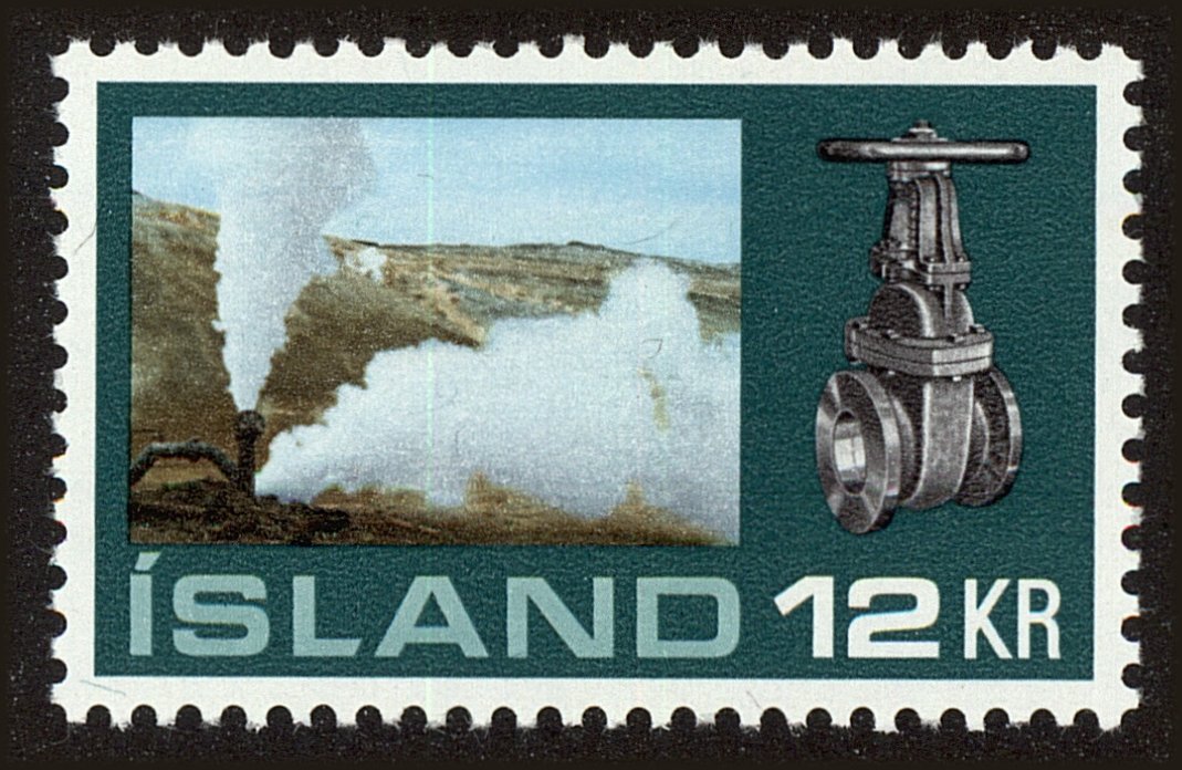 Front view of Iceland 444 collectors stamp