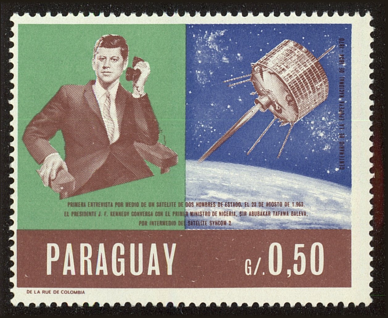 Front view of Paraguay 1046 collectors stamp