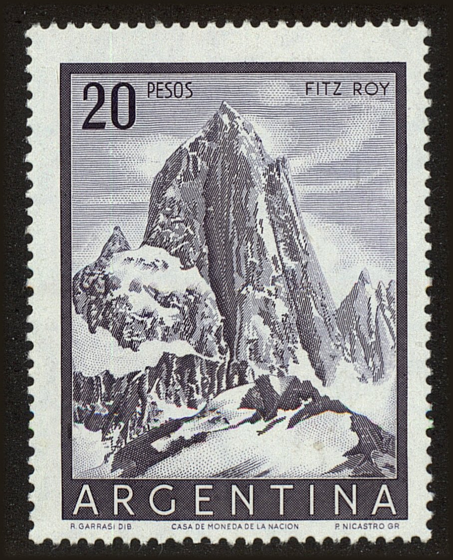 Front view of Argentina 641 collectors stamp