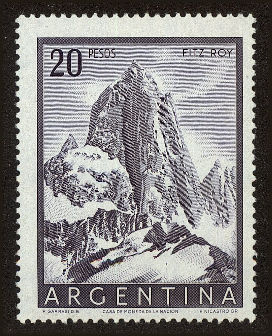 Front view of Argentina 641 collectors stamp