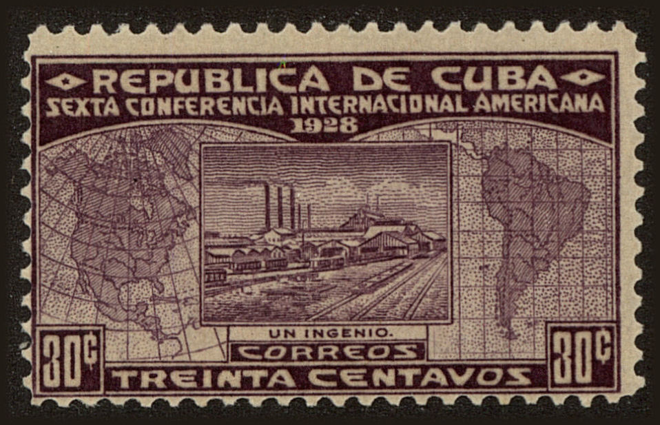 Front view of Cuba (Republic) 291 collectors stamp
