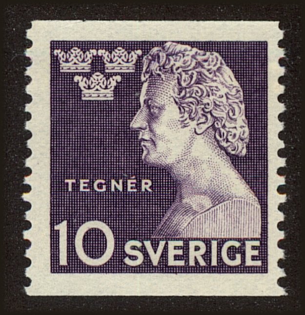 Front view of Sweden 377 collectors stamp