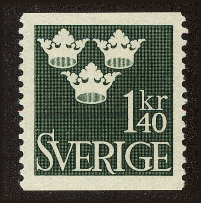 Front view of Sweden 397 collectors stamp