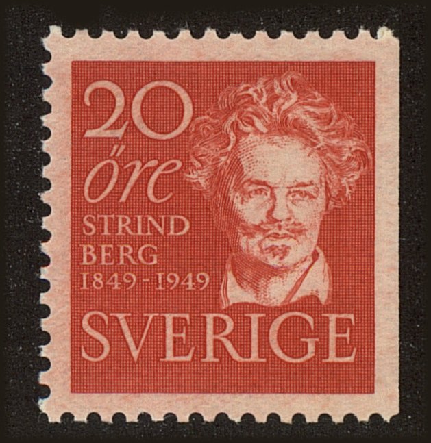 Front view of Sweden 407 collectors stamp