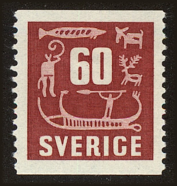 Front view of Sweden 469 collectors stamp