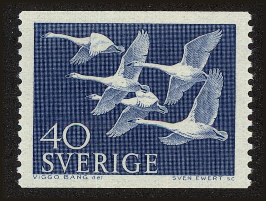 Front view of Sweden 493 collectors stamp