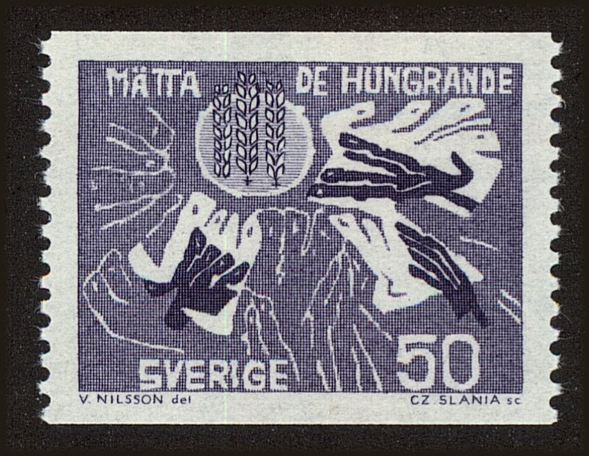 Front view of Sweden 624 collectors stamp