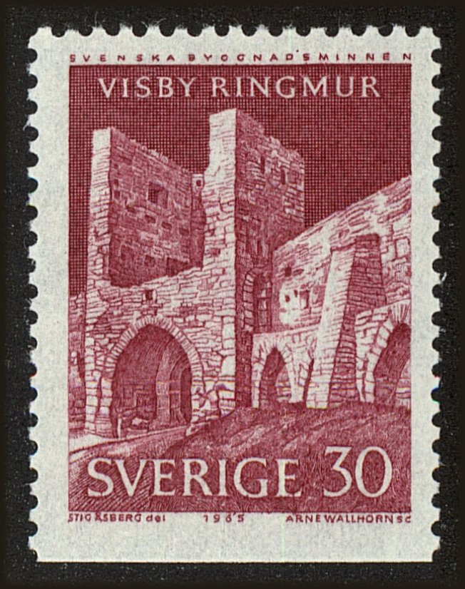 Front view of Sweden 679 collectors stamp