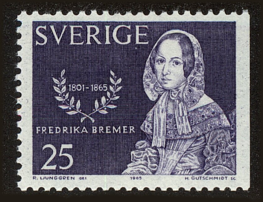 Front view of Sweden 688 collectors stamp