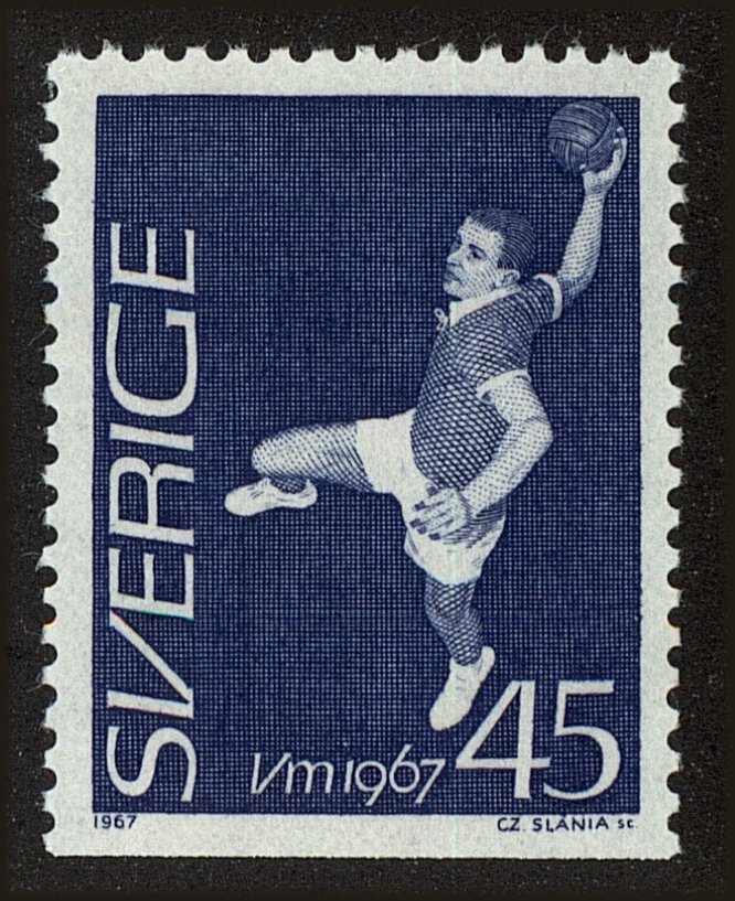 Front view of Sweden 716 collectors stamp