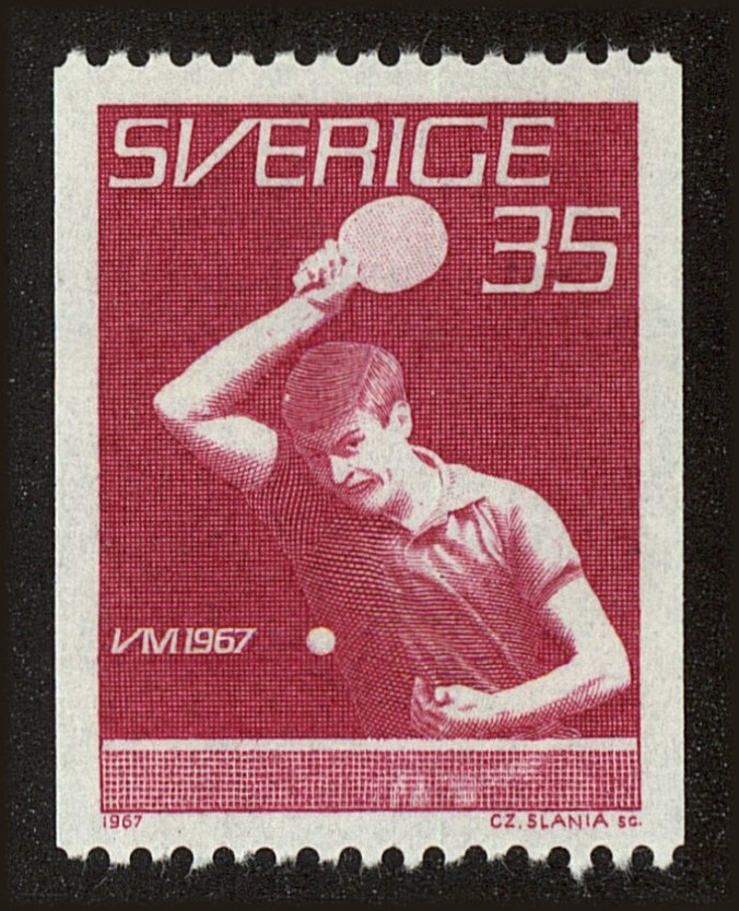 Front view of Sweden 724 collectors stamp
