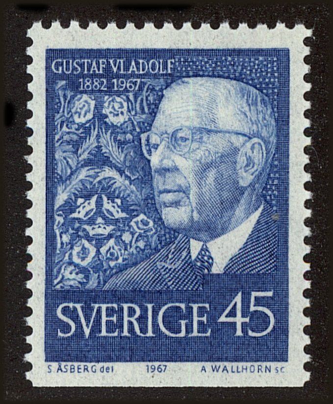 Front view of Sweden 767 collectors stamp