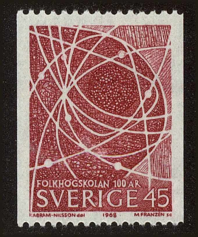 Front view of Sweden 790 collectors stamp