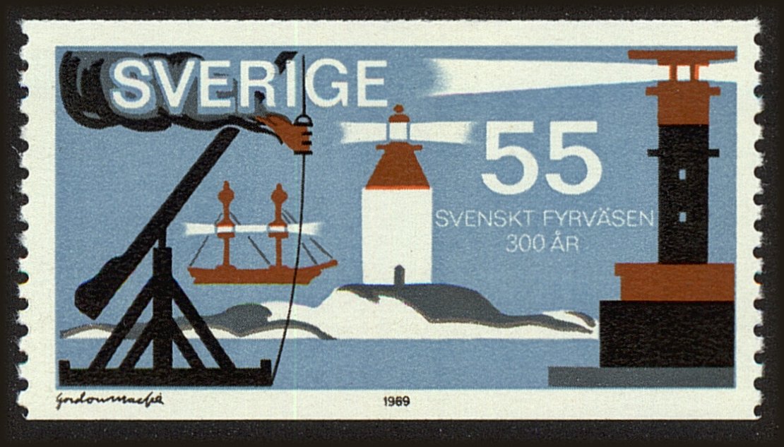 Front view of Sweden 836 collectors stamp