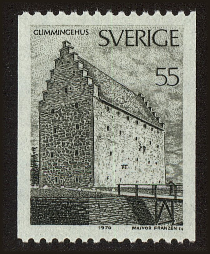Front view of Sweden 859 collectors stamp