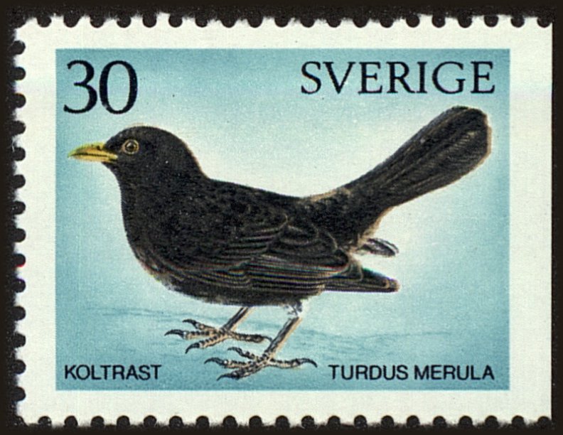 Front view of Sweden 873 collectors stamp