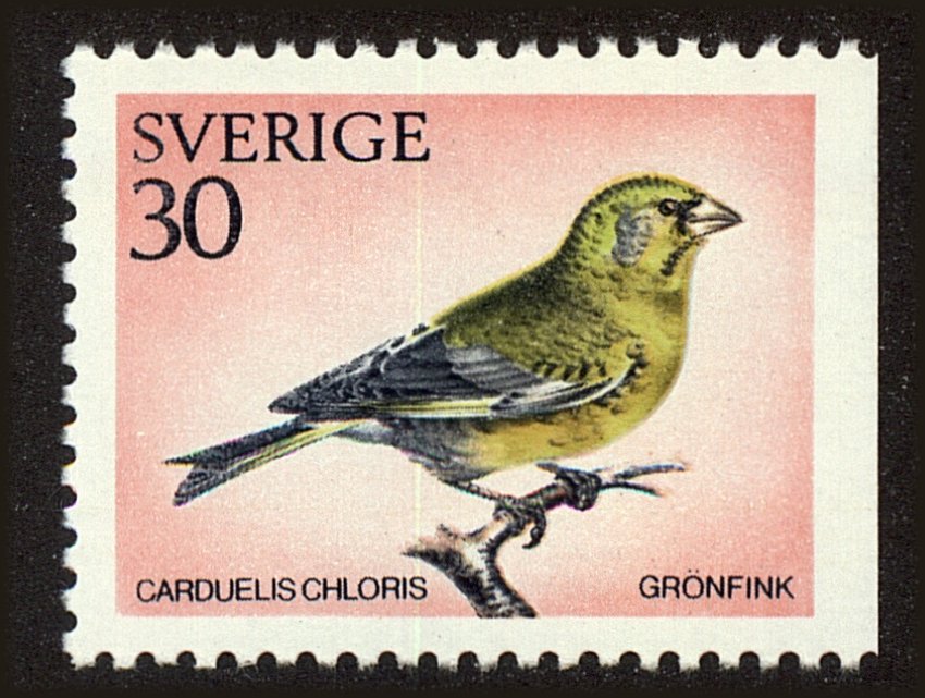 Front view of Sweden 876 collectors stamp