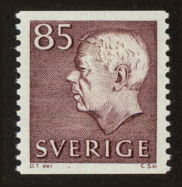 Front view of Sweden 654A collectors stamp