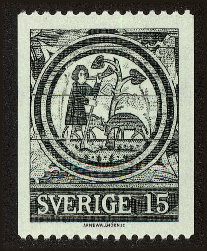Front view of Sweden 739 collectors stamp