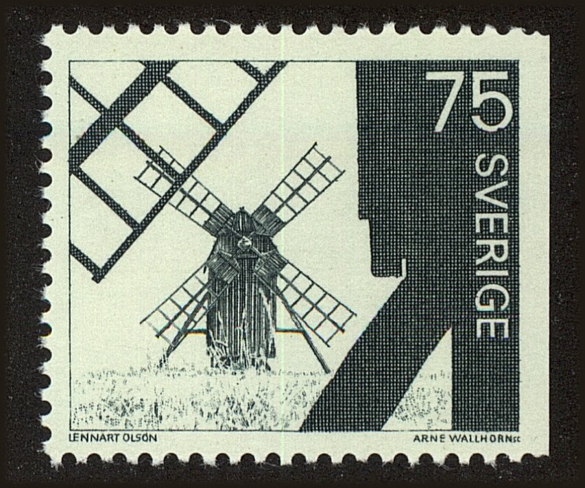 Front view of Sweden 763 collectors stamp