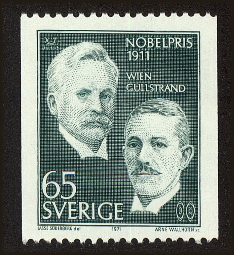 Front view of Sweden 910 collectors stamp