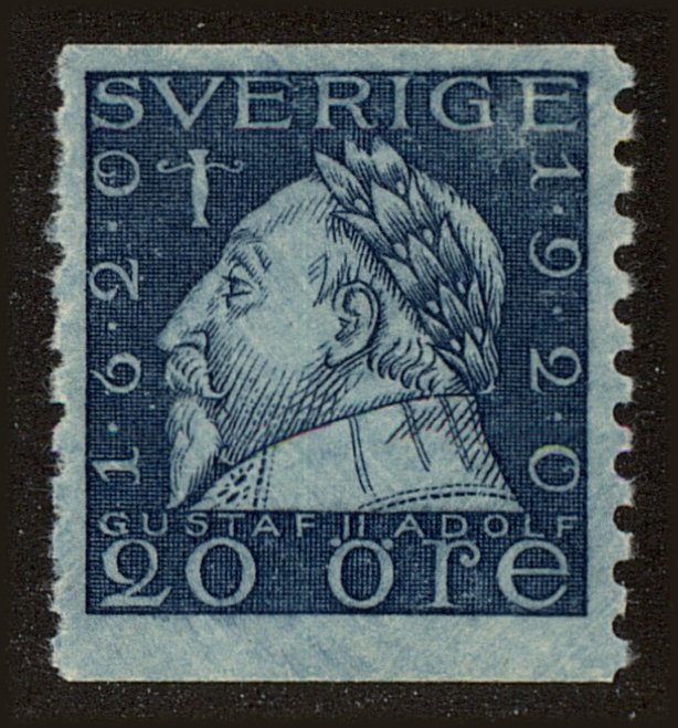 Front view of Sweden 165 collectors stamp