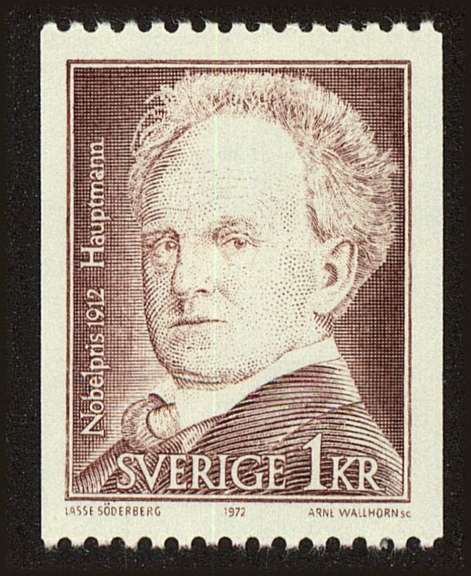 Front view of Sweden 989 collectors stamp
