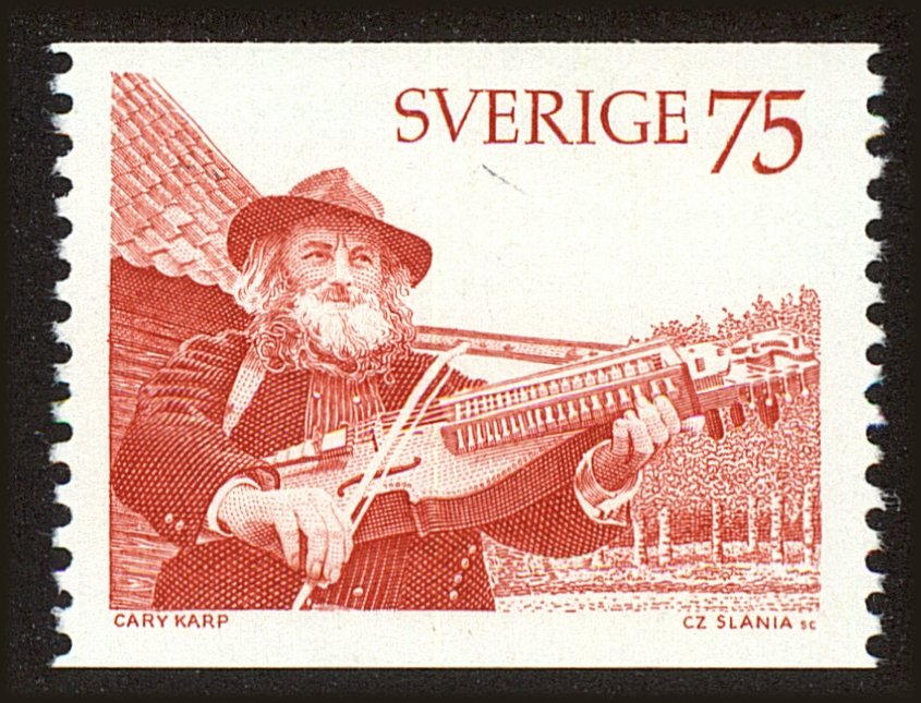 Front view of Sweden 1140 collectors stamp