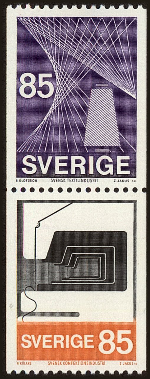 Front view of Sweden 1095a collectors stamp