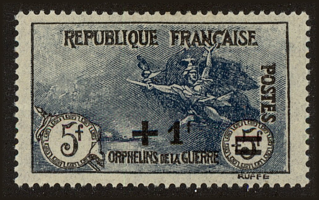 Front view of France B19 collectors stamp