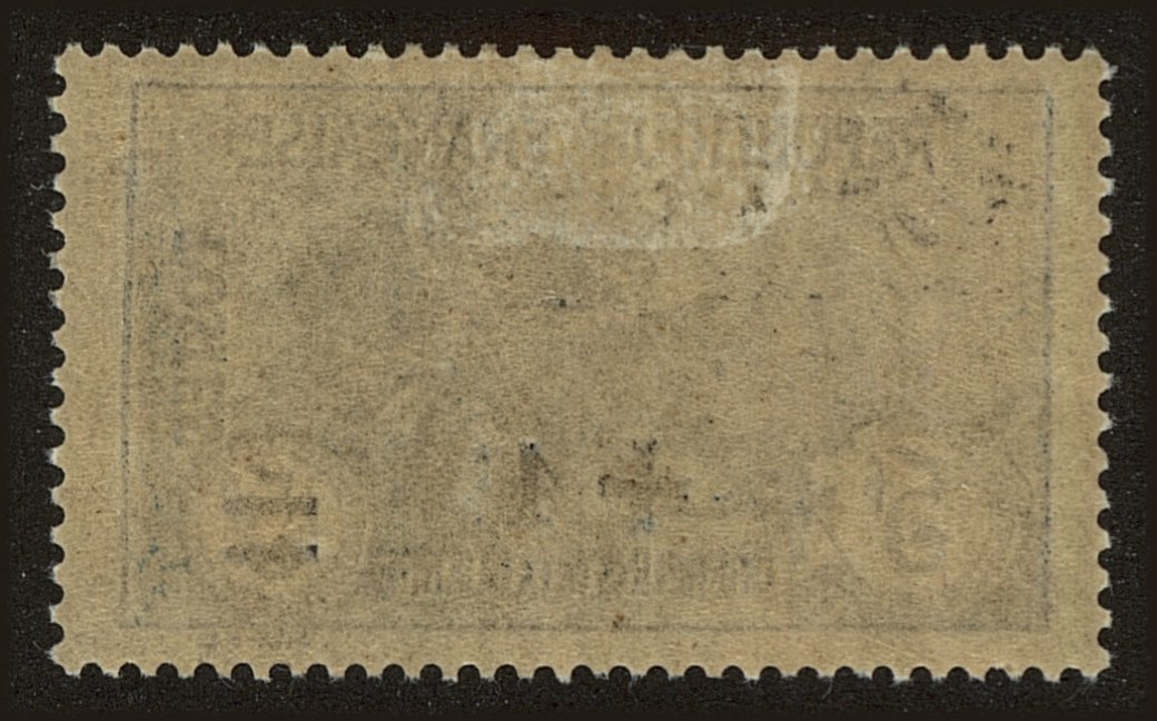 Back view of France BScott #19 stamp